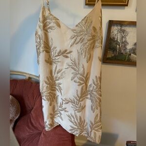 *NWT* Show Me Your Mumu gold spaghetti strap mini dress Women’s MEDIUM ✨